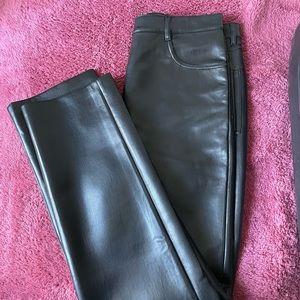 Aritzia Wilfred Melina Leather Pant